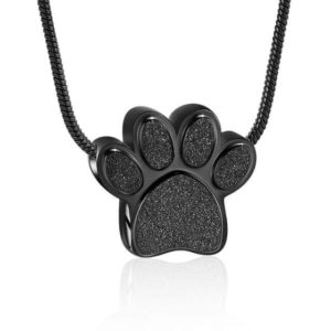 Paw Print Pendant - Black