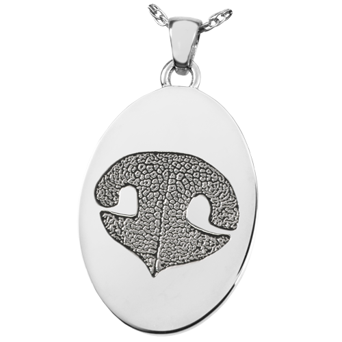 Actual Nose Print Pendant - Oval - Image 3