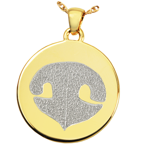 Actual Nose Print Pendant - Round - Image 4