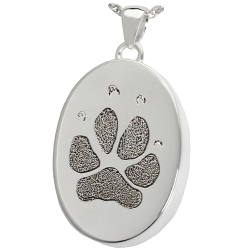 Actual Paw Print Pendant - Oval - Image 5