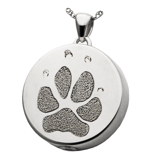 Actual Paw Print Pendant - Round - Image 5
