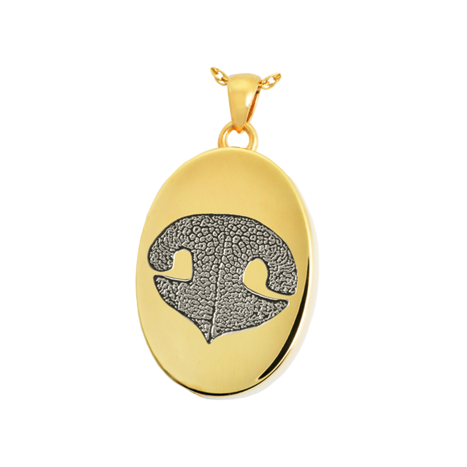 Actual Nose Print Pendant - Oval - Image 6