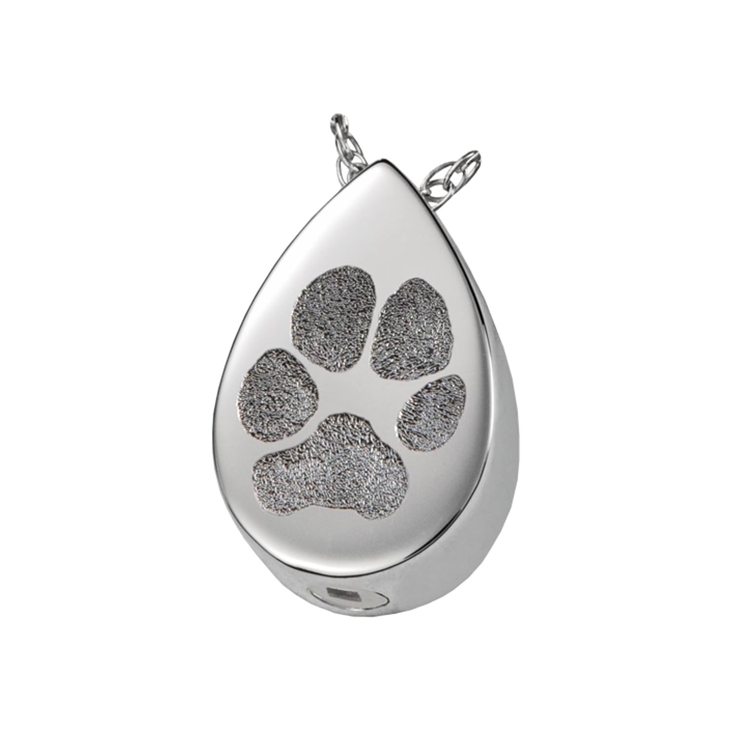 Actual Paw Print Pendant - Tear Drop - Image 2