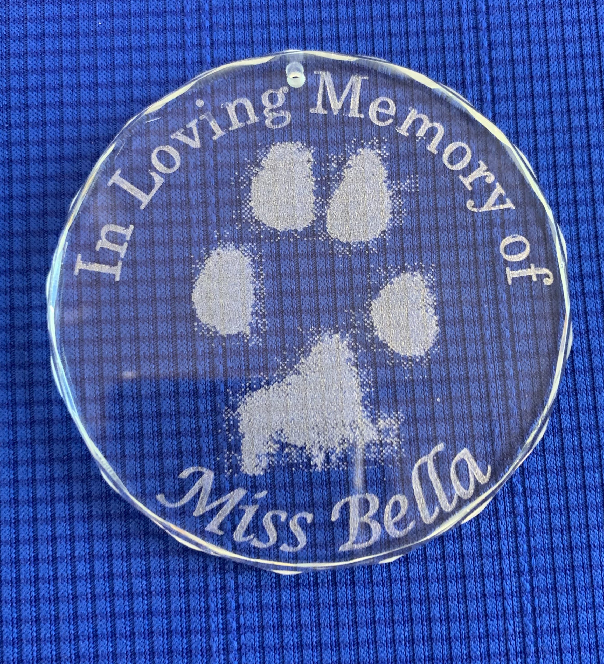 In Loving Memory Actual Paw/Nose Print Ornament - Image 5