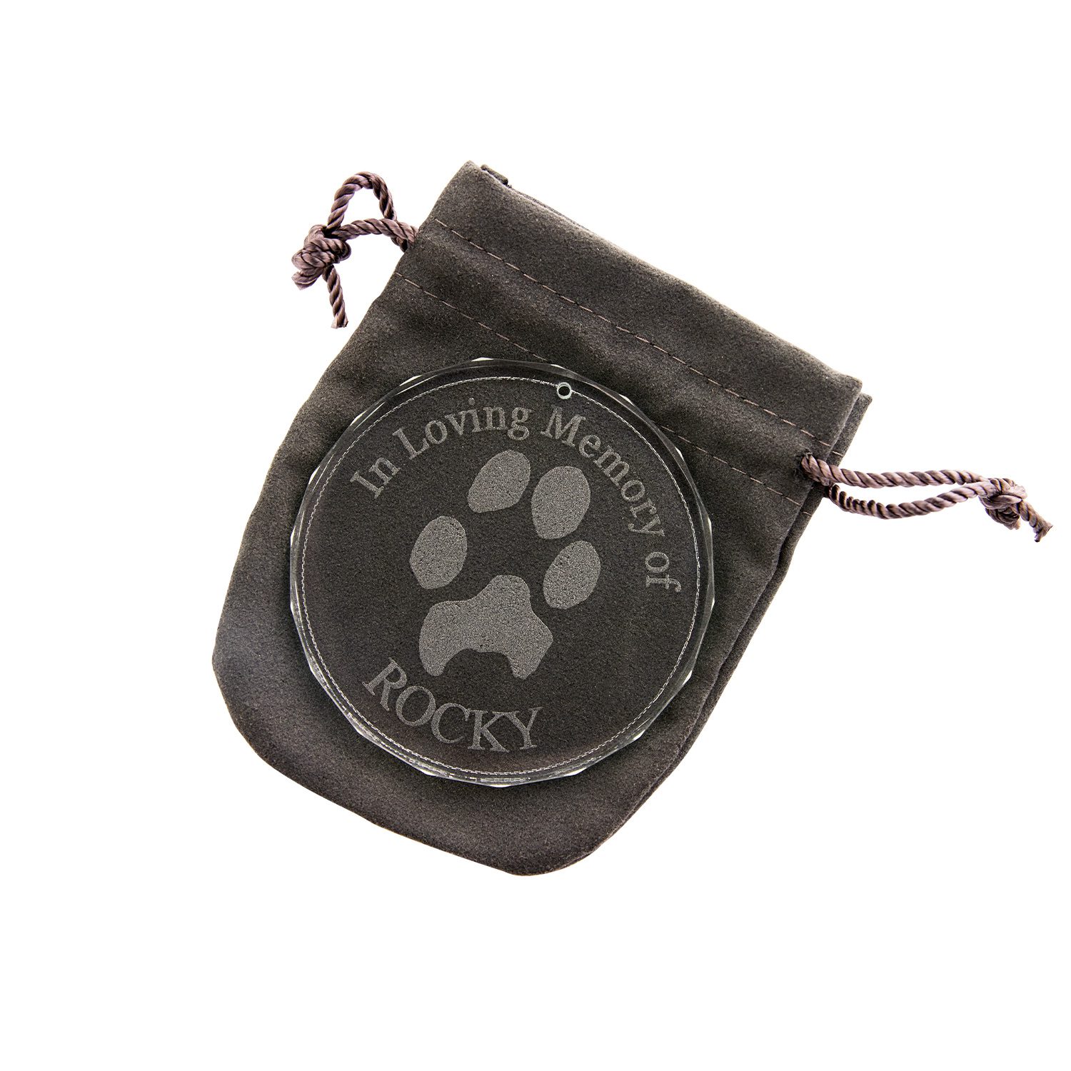 In Loving Memory Actual Paw/Nose Print Ornament